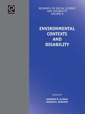 cover image of Research in Social Science and Disability, Volume 8
